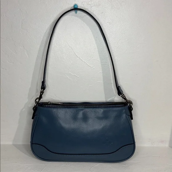Patricia Nash Nova blue leather shoulder bag - Picture 1 of 16